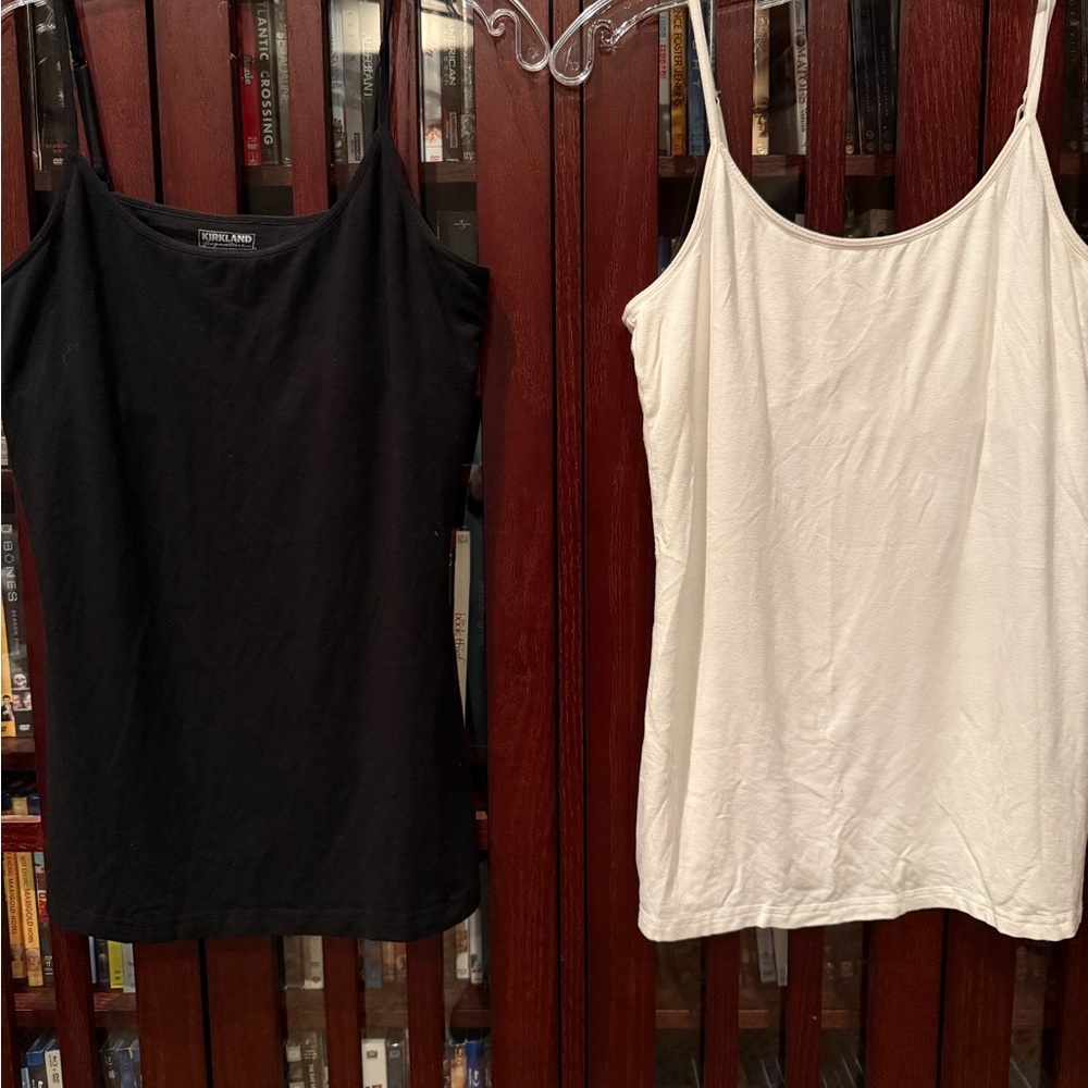 Kirkland Signature Black and White Camisole Tops
